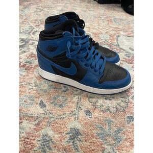Jordan 1 Retro High OG Dark Marina Blue GS Sneakers 575441-404 Size 6.5Y